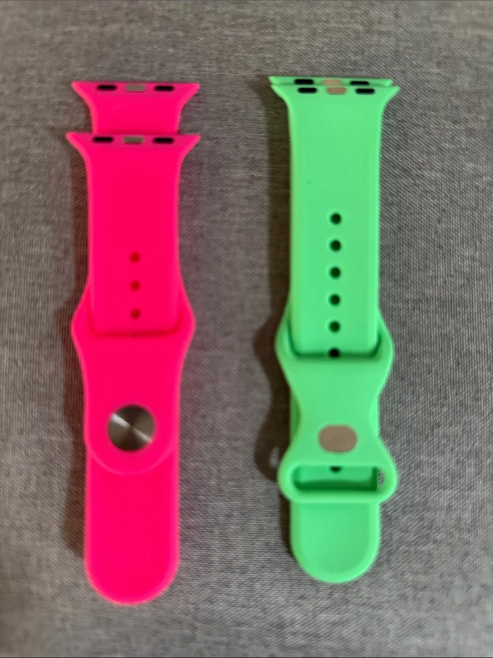 Amazon Silicone Smartwatch Bands in Neon Pink and Bright Green